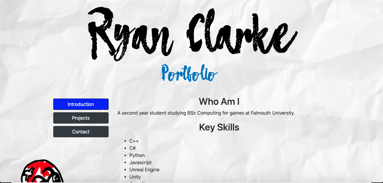 Ryan Clarke Game Portfolio